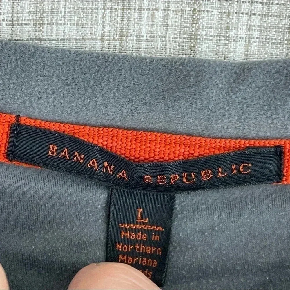 Banana Republic Mens Size L long sleeve fleece shirt 1208